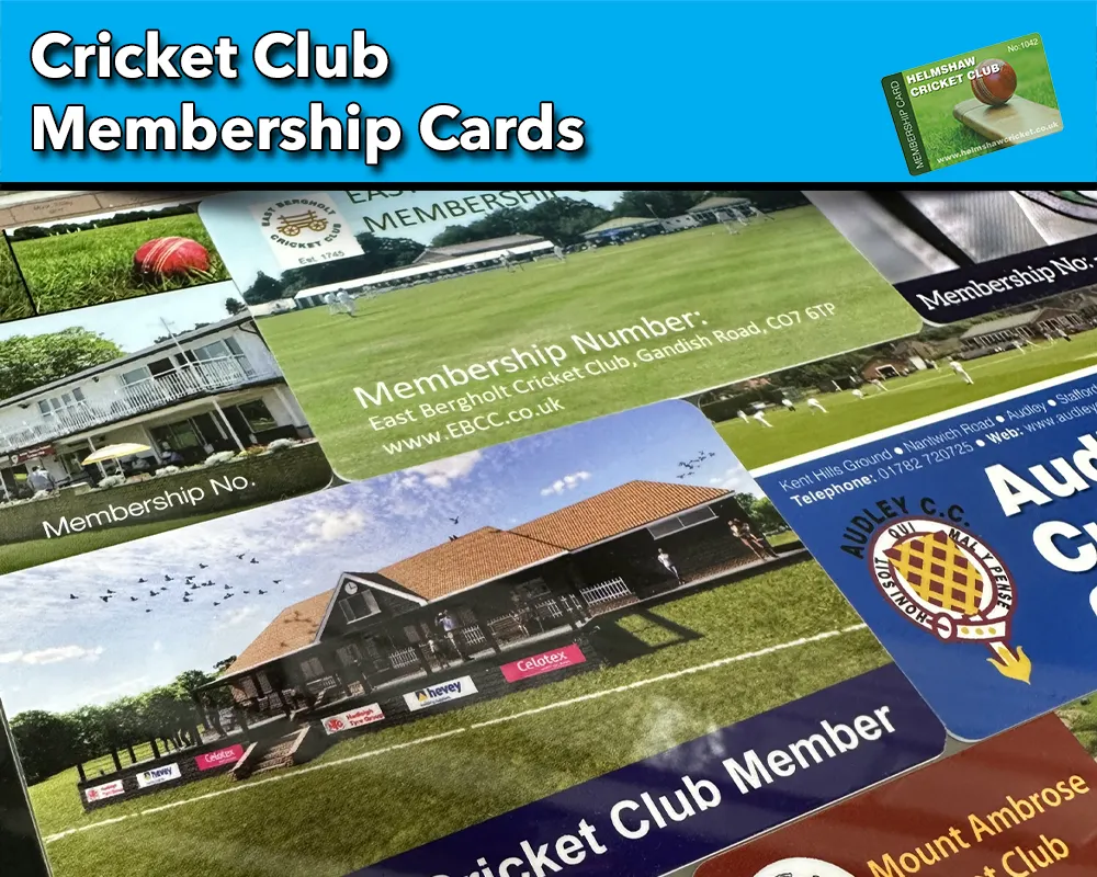 cricket club membership cards