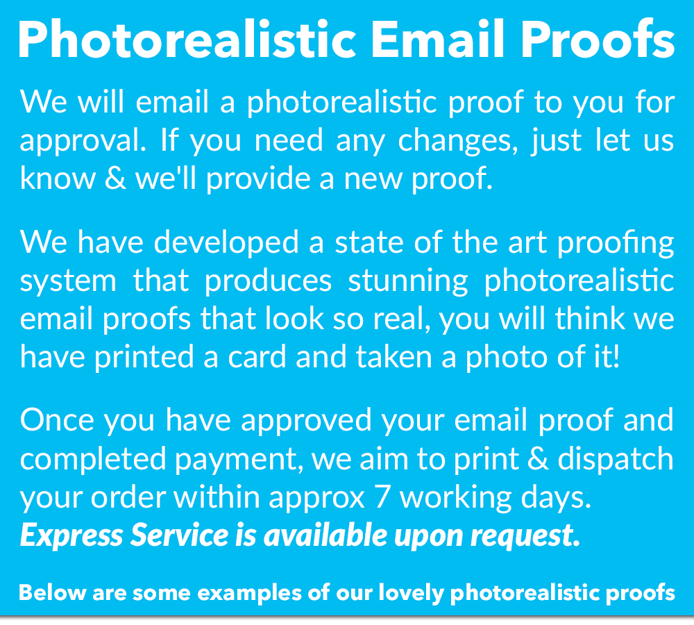 photorealistic email proof heading