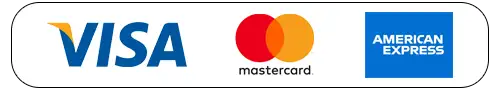 Payment welcome by major credit and debit cards