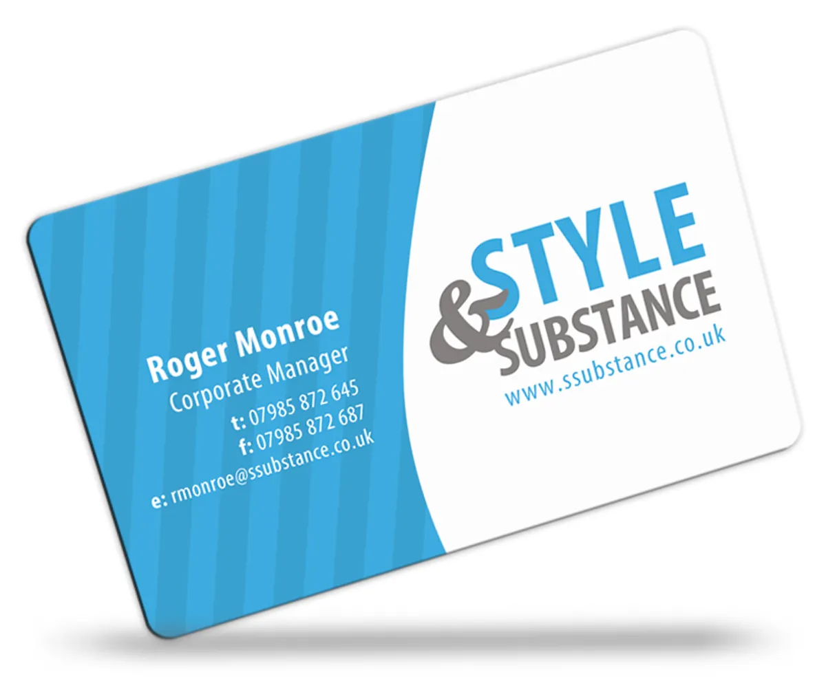 full colour plastic business cards