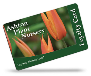 Tilstock Garden Centre loyalty card