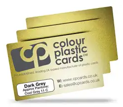 Dark grey - Approx Pantone: Cool Grey 11 - Note: Important wording printed with grey ink on a frosted plastic card may be hard to read