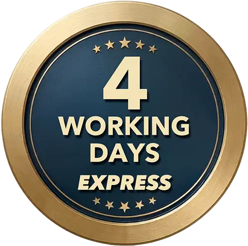 4 working days express production time