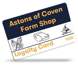 Acton of Coven Farm Shop Loyalty Cards