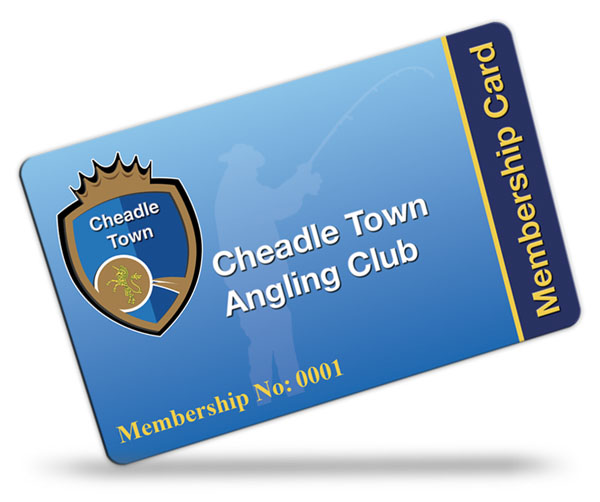 angling club membership card examples