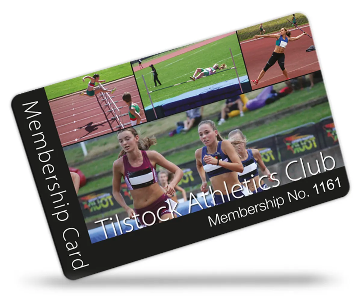 membership cards for Athletics Club