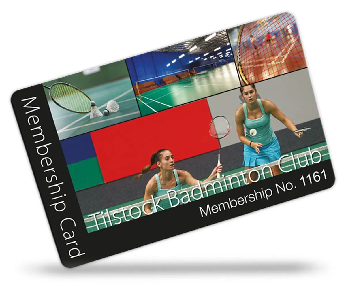 membership cards for Sports Club