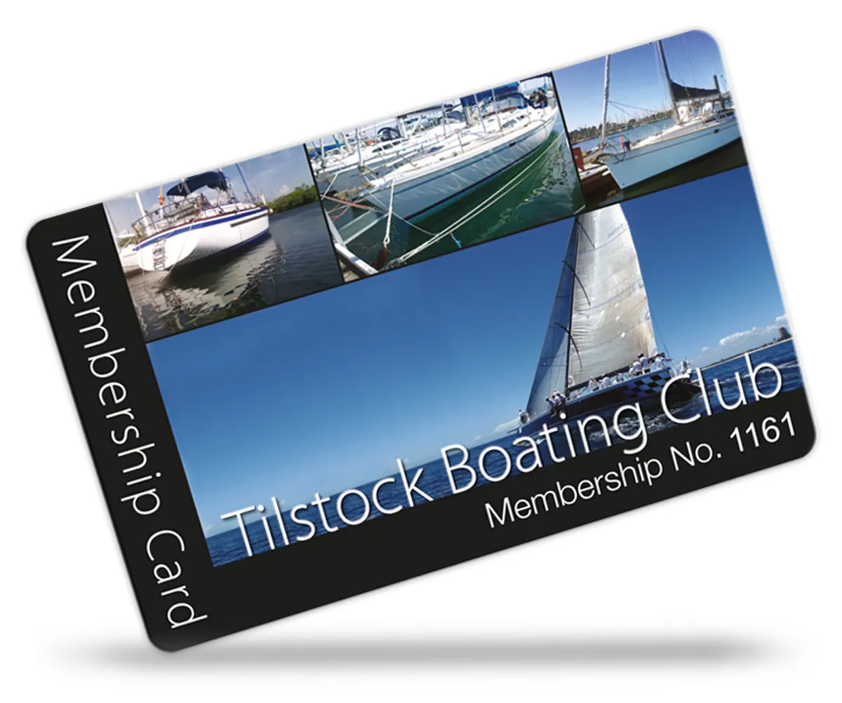 membership cards for Boating Club