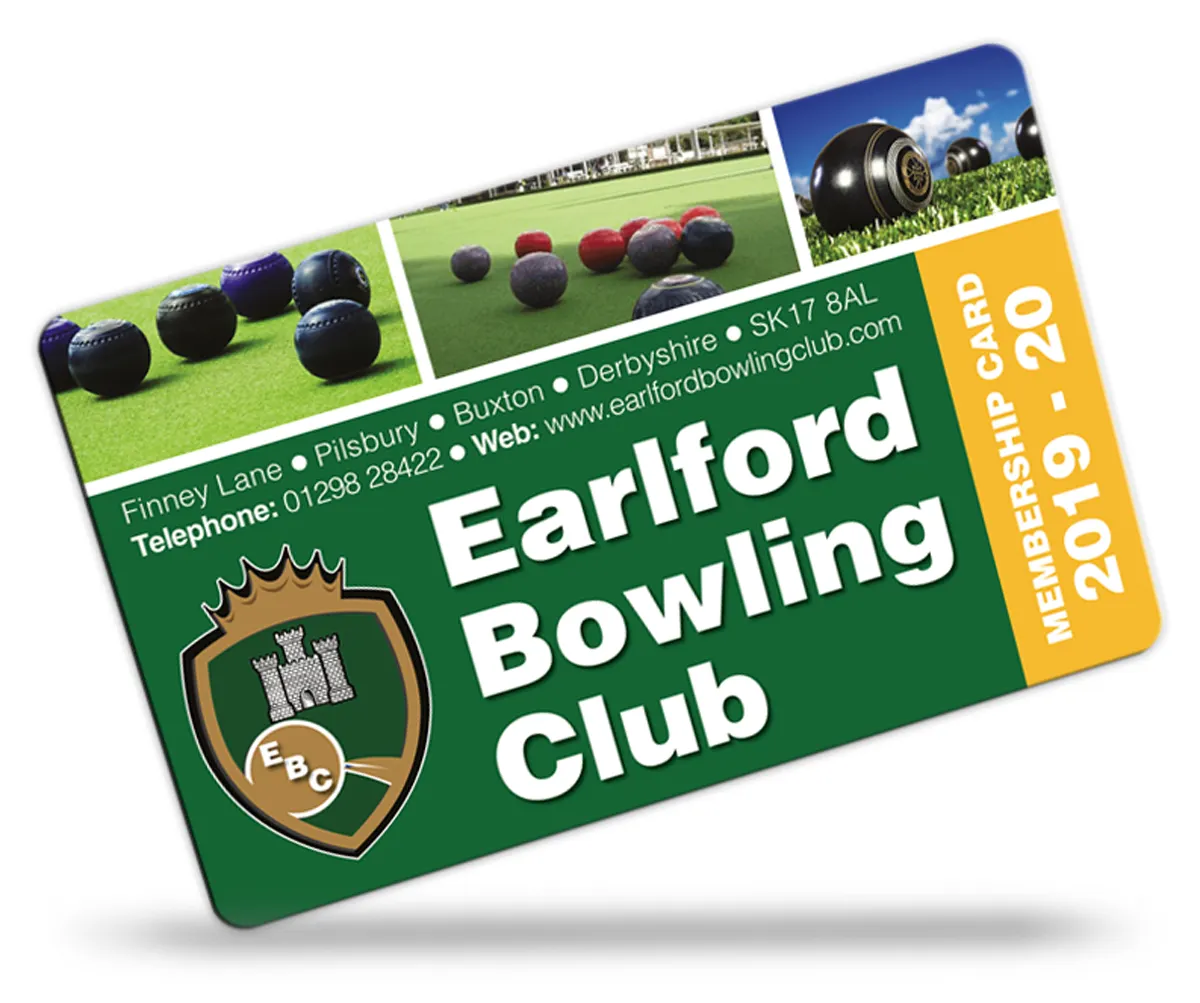 social club membership card examples