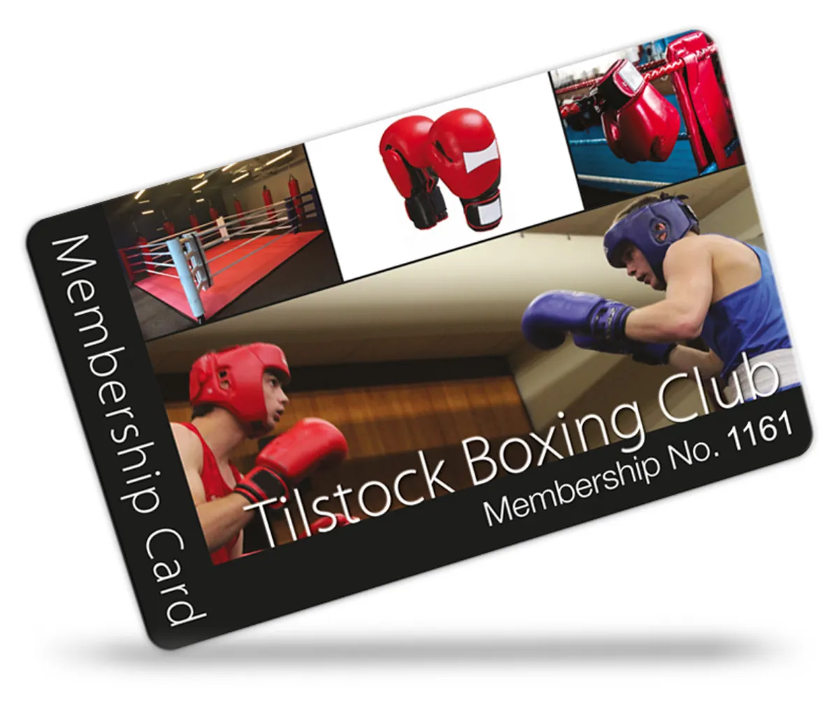 membership cards for Boxing Club