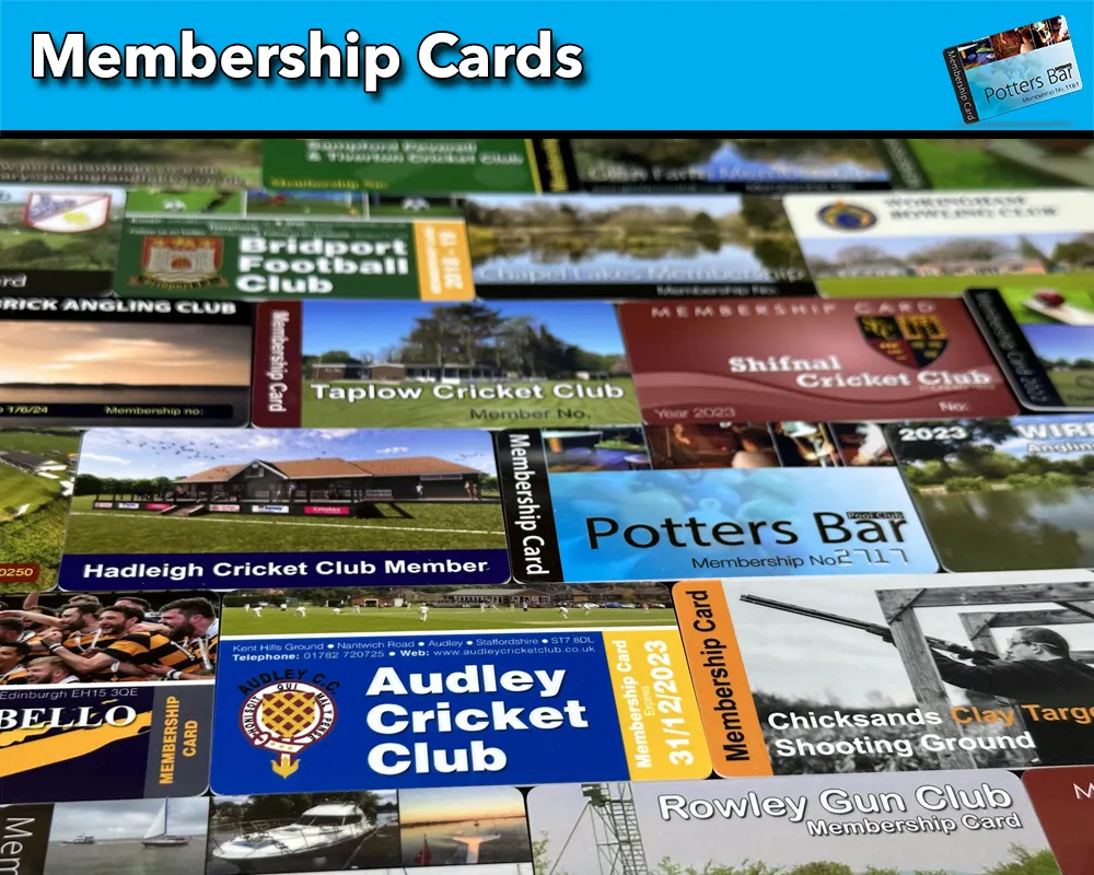 various membership cards for clubs