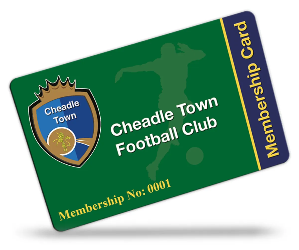 Cheadle Town Football Club Membership Cards