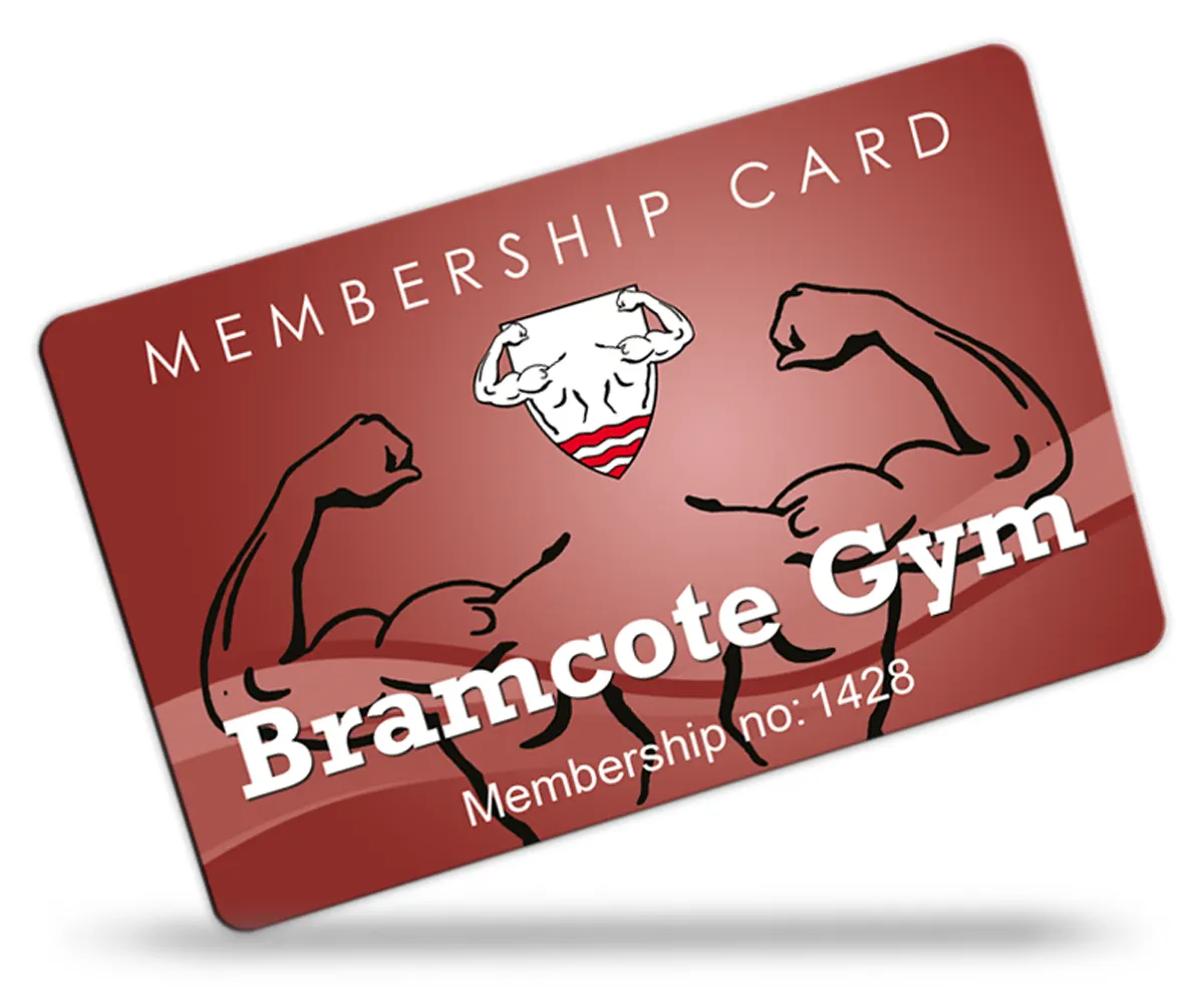 gym club and leisure club membership card examples