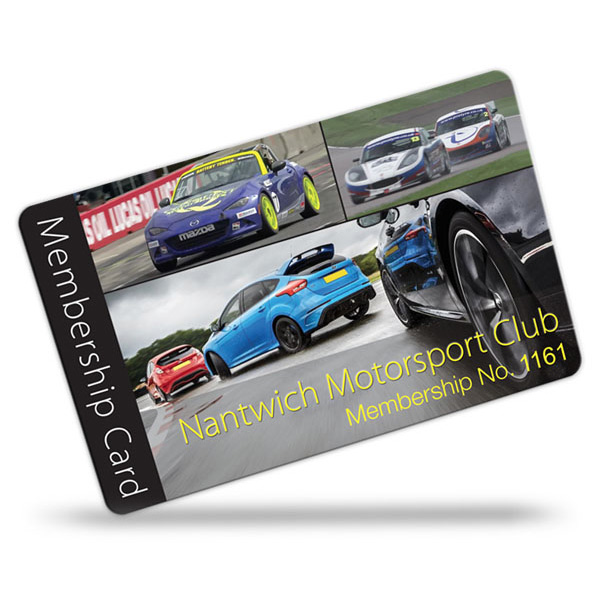 membership cards for Motorsport and Car Club