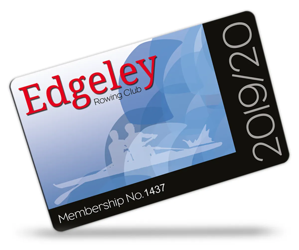 rowing club membership card examples