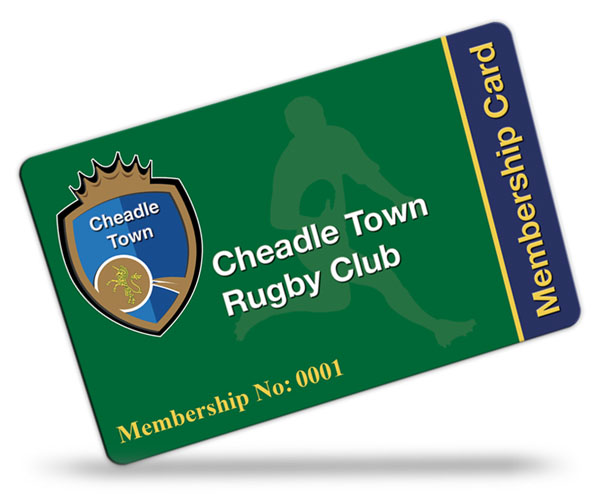 Cheadle Town Rugby Club Membership Cards