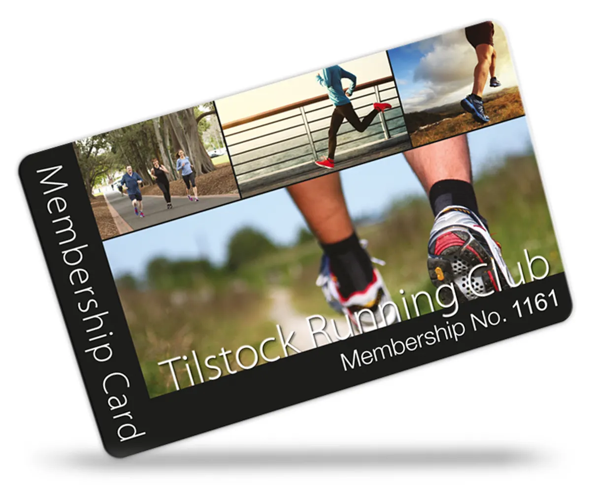 membership cards for Running Club