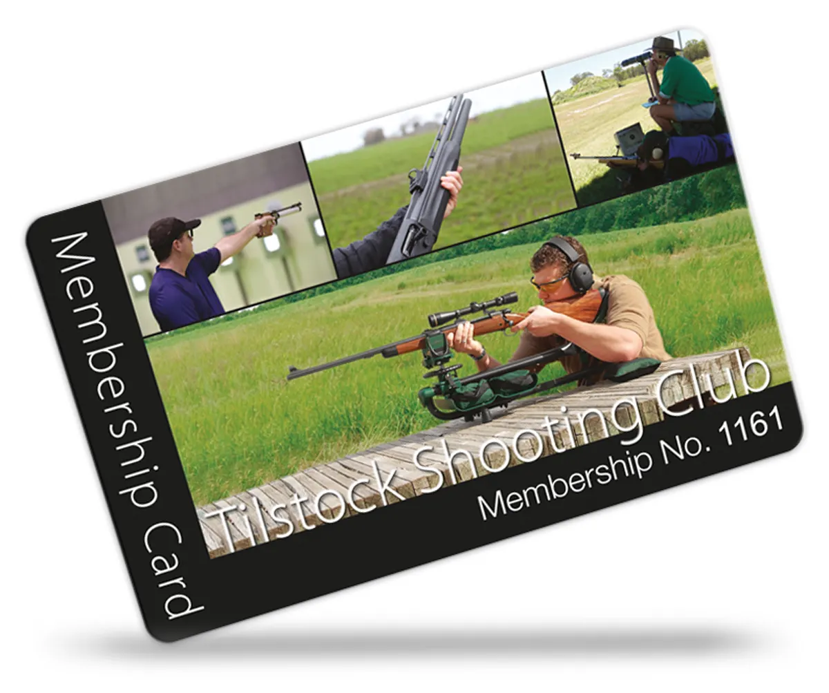 membership cards for Shooting Club