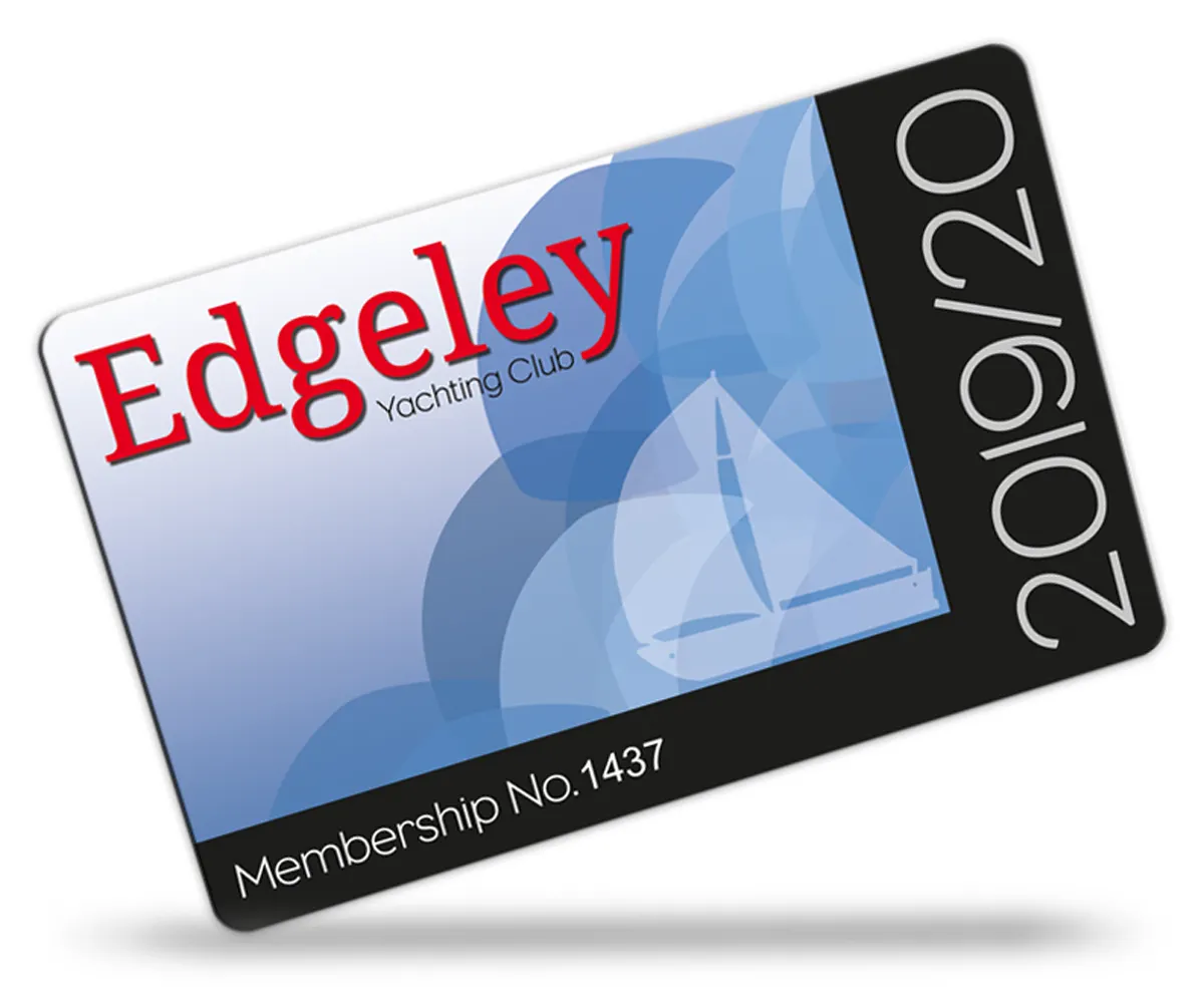 yachting club membership card examples