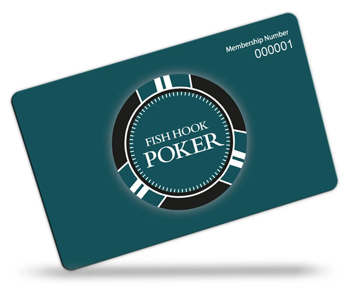 Fish Hook Poker membership card