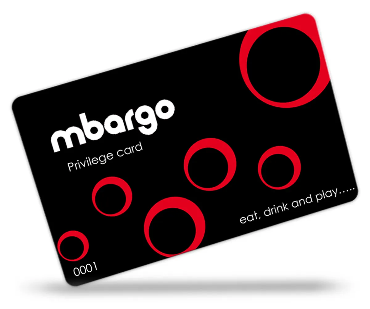 Mbargo membership card