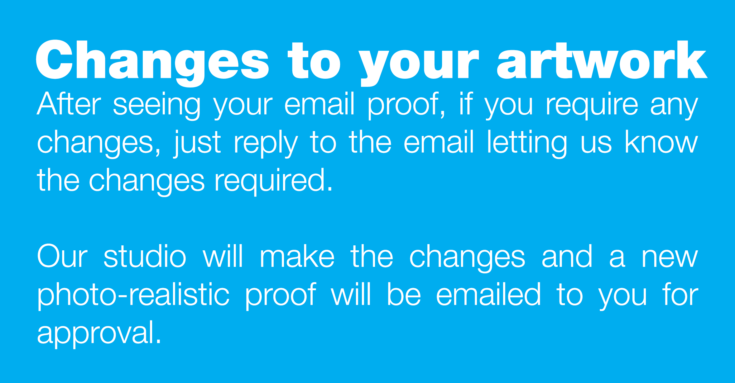 changes to your artwork